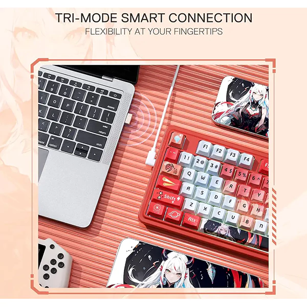 کیبورد بی سیم مکانیکال گیمینگ ردراگون Geb K673 AK PRO