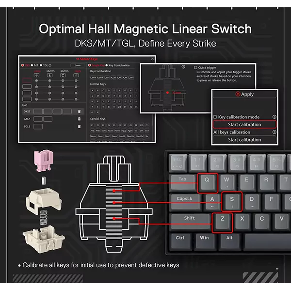 کیبورد مکانیکال گیمینگ ردراگون K617 FIZZ GGB RGB-M