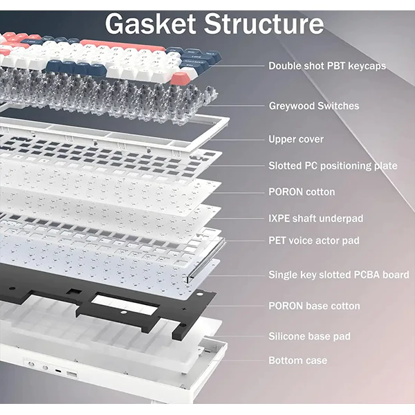 کیبورد بی‌سیم مکانیکال گیمینگ ردراگون K723 WBR PRO