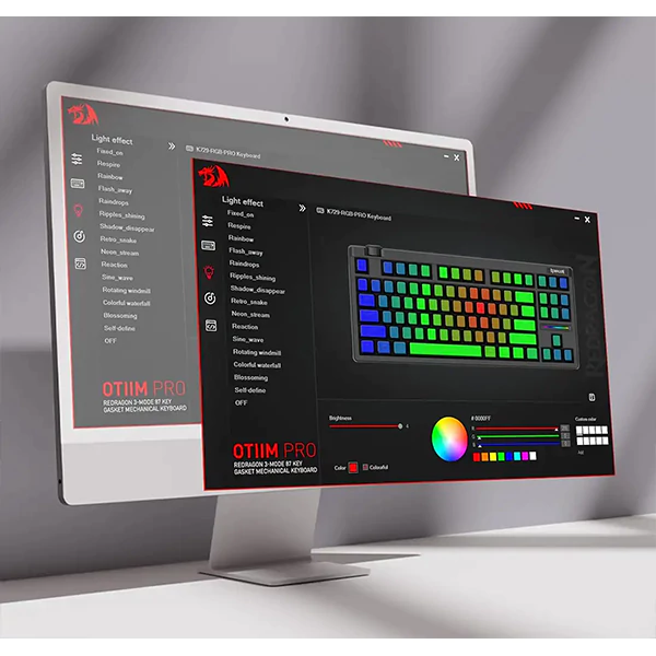 کیبورد بی‌سیم مکانیکال گیمینگ ردراگون K729 PRO WGB RGB