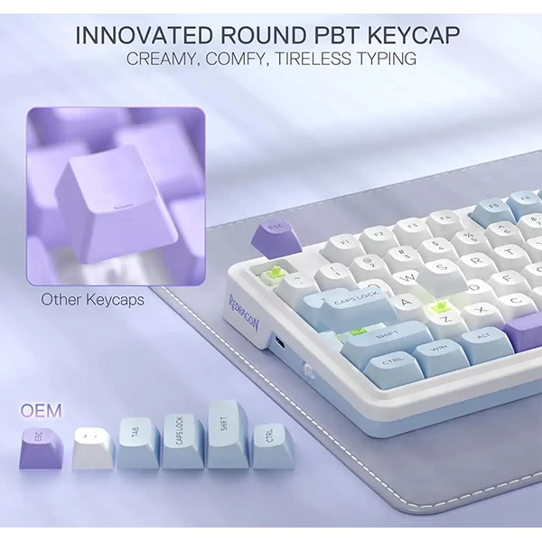 کیبورد بی سیم مکانیکال گیمینگ ردراگون UCAL MAX K673 WBP