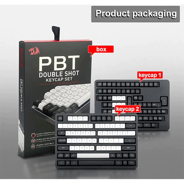مجموعه کامل کلید کیبورد مکانیکال ردراگون A132 CSA PBT